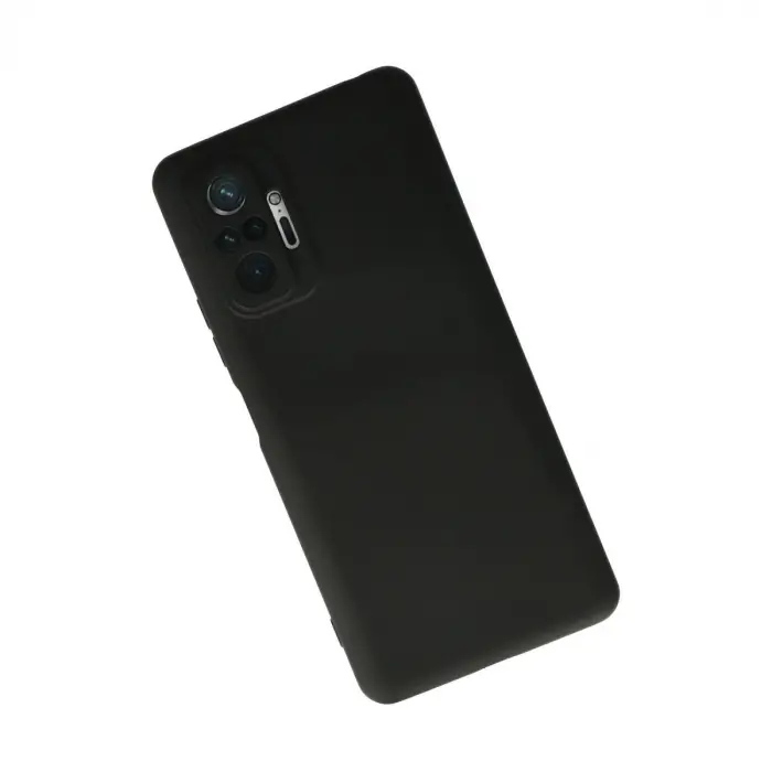 Redmi Note 10 Pro Kılıf Nano içi Kadife Silikon - Siyah