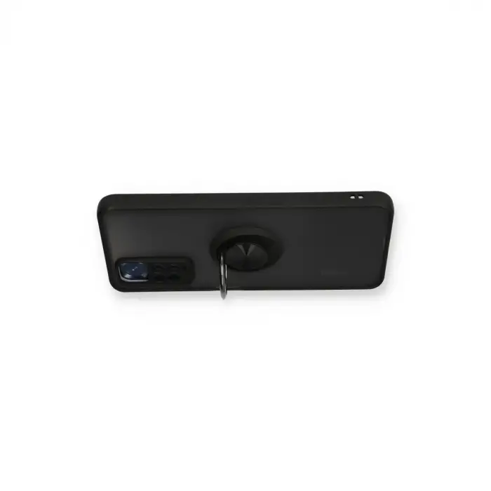 Redmi Note 11 Kılıf Montreal Yüzüklü Silikon Kapak - Siyah