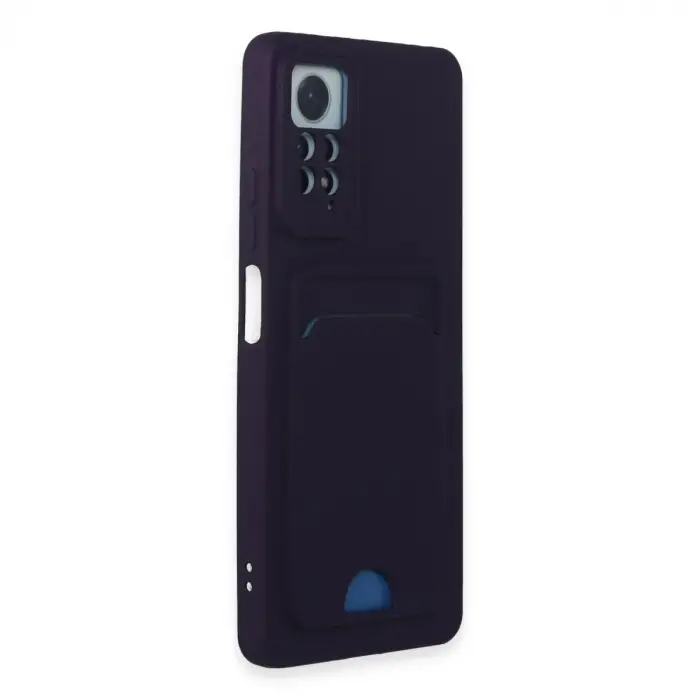 Redmi Note 11 Pro Kılıf Kelvin Kartvizitli Silikon - Derin Mor