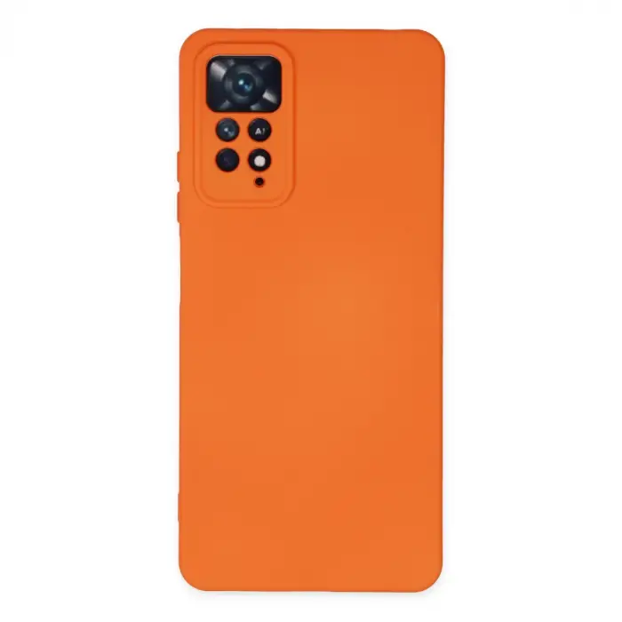 Redmi Note 11 Pro Kılıf Nano içi Kadife Silikon - Turuncu