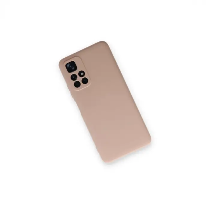 Redmi Note 11T Kılıf Nano içi Kadife Silikon - Pudra
