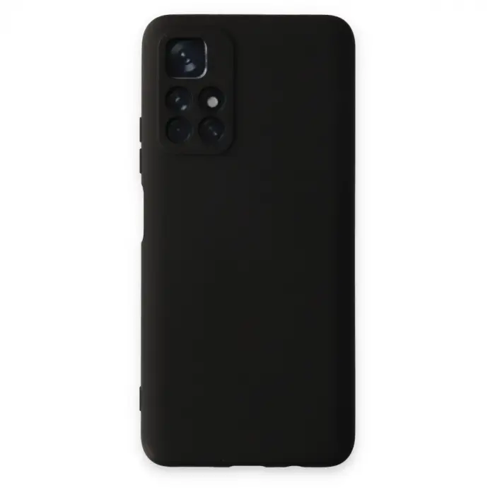 Redmi Note 11T Kılıf Nano içi Kadife Silikon - Siyah