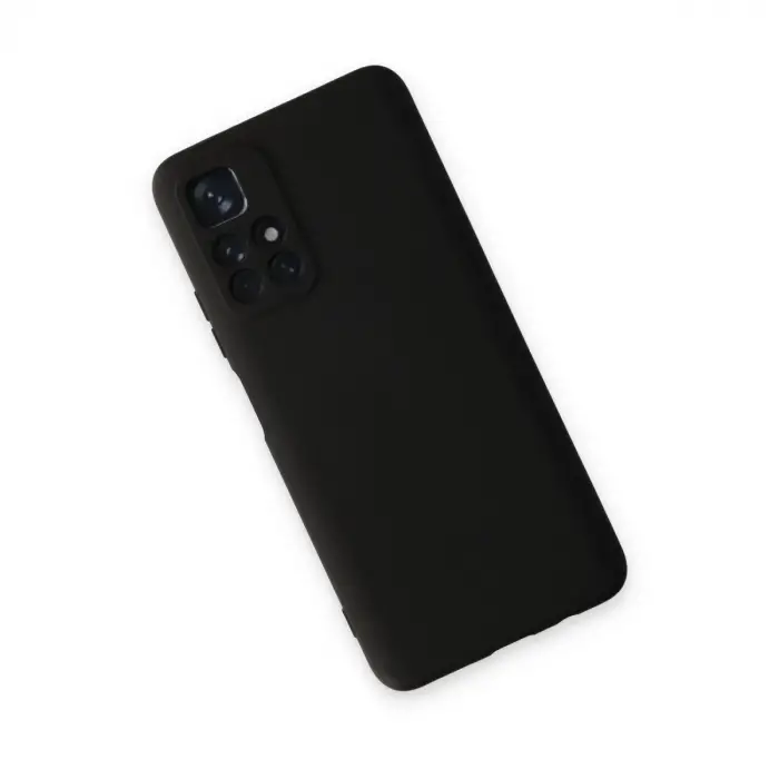 Redmi Note 11T Kılıf Nano içi Kadife Silikon - Siyah