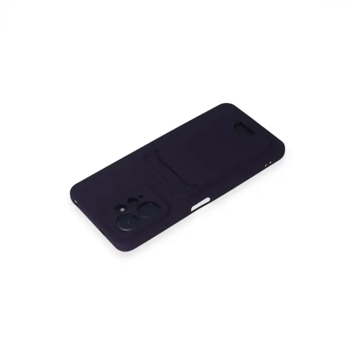 Redmi Note 12 4G Kılıf Kelvin Kartvizitli Silikon - Derin Mor