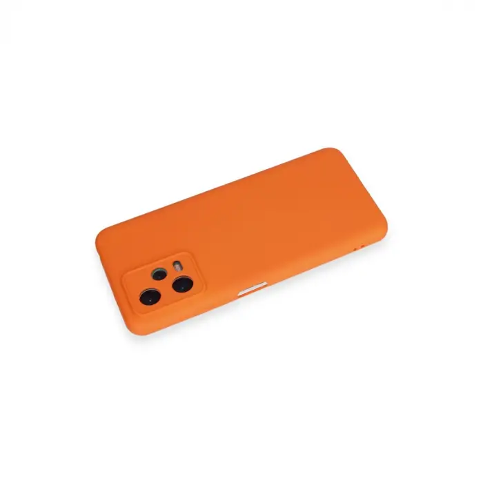 Redmi Note 12 5G Kılıf Nano içi Kadife Silikon - Turuncu