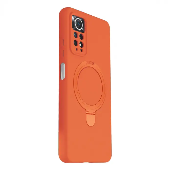 Redmi Note 12 Pro 4G Regal Magsafe Standlı Kapak - Turuncu