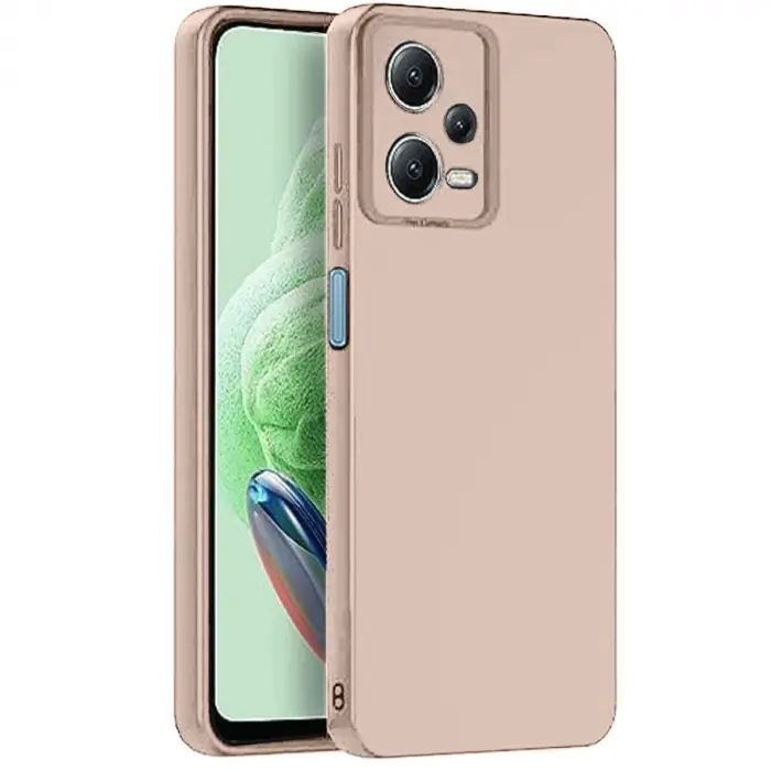 Redmi Note 12 Pro 5G Kılıf Nano içi Kadife Silikon - Pudra