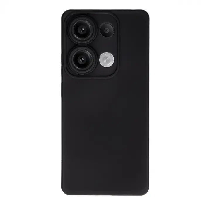 Redmi Note 13 4G Kılıf Nano içi Kadife Silikon - Siyah