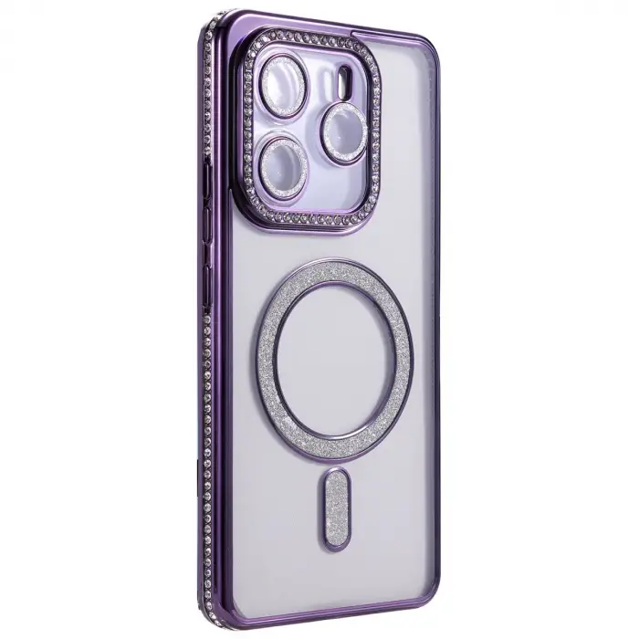 Redmi Note 14 4G Joke Simli Magneticsafe Kılıf - Derin Mor