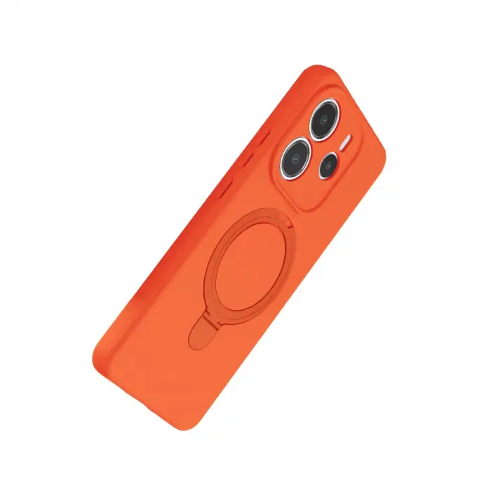 Redmi Note 14 4G Regal Magsafe Standlı Kapak - Turuncu