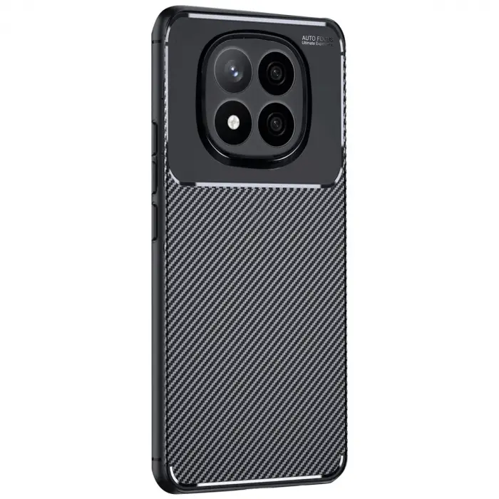 Redmi Note 14 Pro 4G Kılıf Auto Focus Karbon Kapak - Siyah