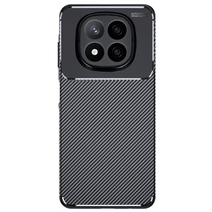 Redmi Note 14 Pro 4G Kılıf Auto Focus Karbon Kapak - Siyah