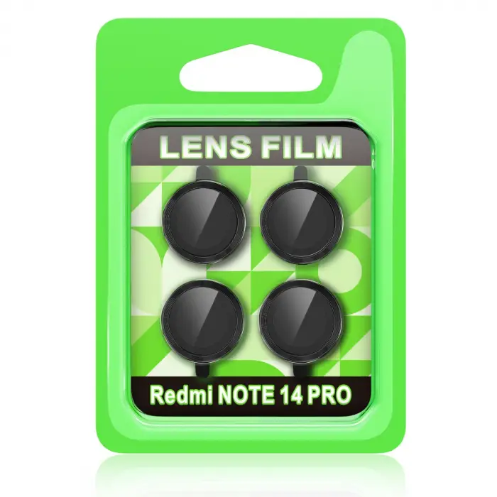Redmi Note 14 Pro 5G Raze Metal Kamera Lens - Siyah