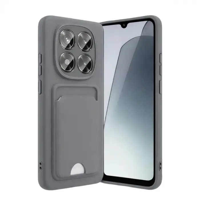 Redmi Note 15 4G Kelvin Kartvizitli Silikon - Gri