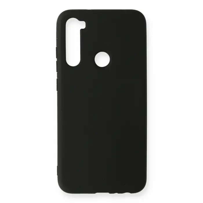 Redmi Note 8 Kılıf Nano içi Kadife Silikon - Siyah