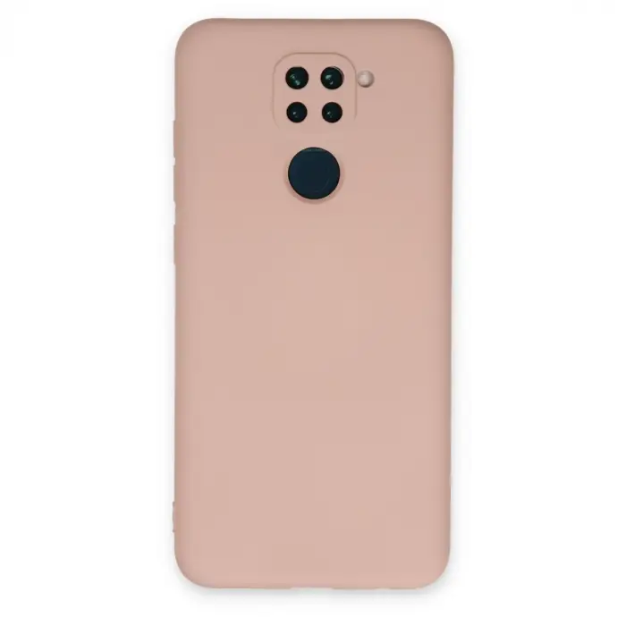 Redmi Note 9 Kılıf Nano içi Kadife Silikon - Pudra