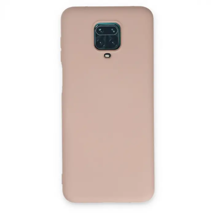Redmi Note 9 Pro Kılıf Nano içi Kadife Silikon - Pudra