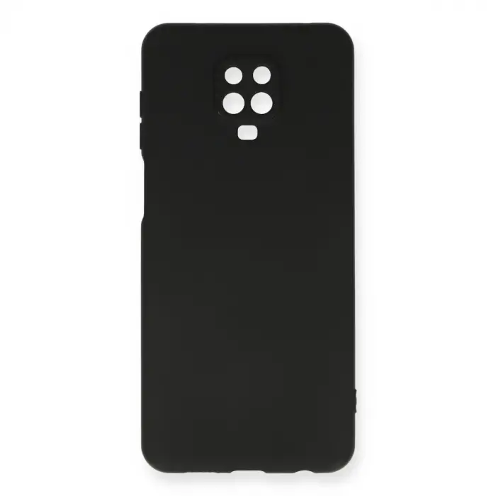 Redmi Note 9 Pro Kılıf Nano içi Kadife Silikon - Siyah
