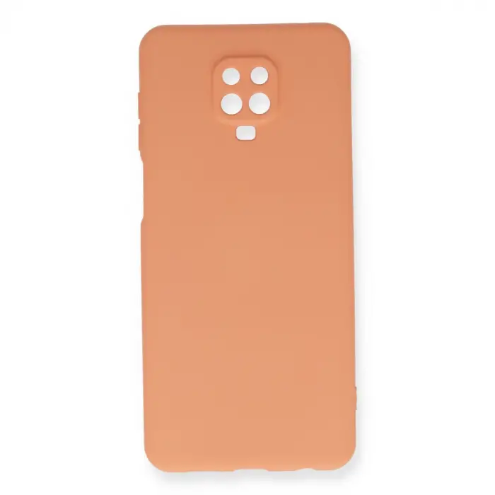 Redmi Note 9 Pro Kılıf Nano içi Kadife Silikon - Turuncu
