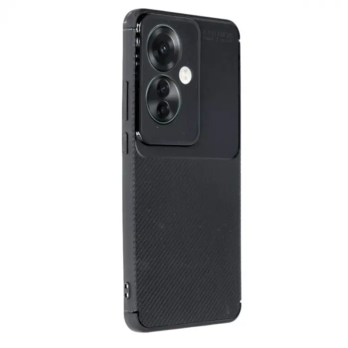 Reno 11F Kılıf Auto Focus Karbon Kapak - Siyah
