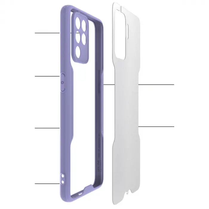 Reno 5 Lite Kılıf Platin Silikon - Sarı