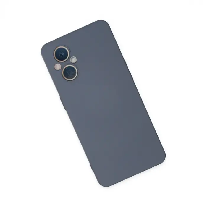 Reno 7 Lite Kılıf Nano içi Kadife Silikon - Gri