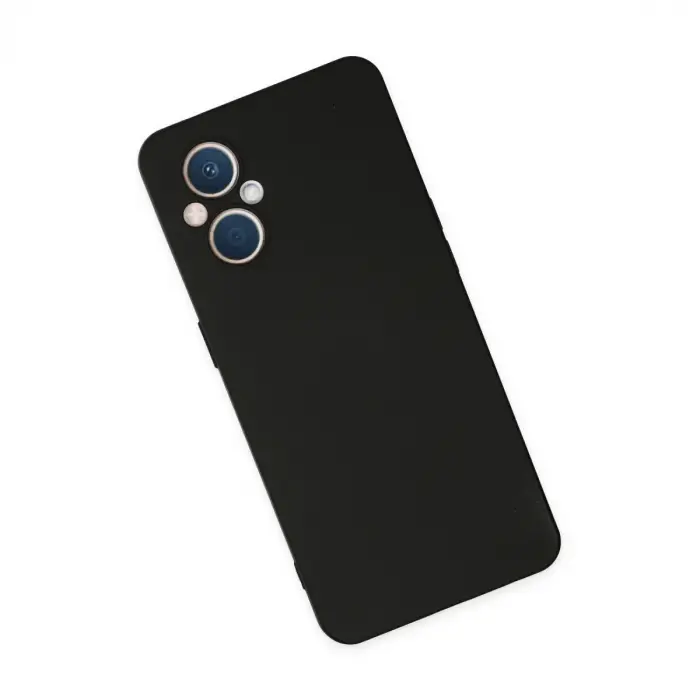 Reno 7 Lite Kılıf Nano içi Kadife Silikon - Siyah