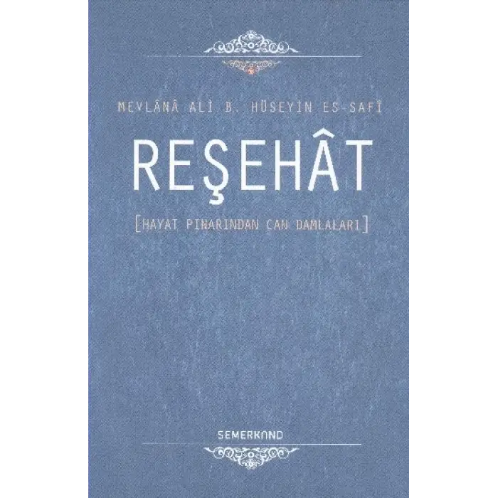 Reşehat (Ciltli)