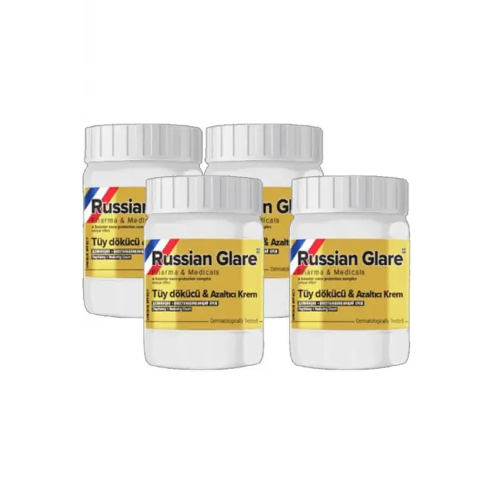 Russ Glare Nano 4 Tane x 50 ml Tüylere Krem Russ Merhemi