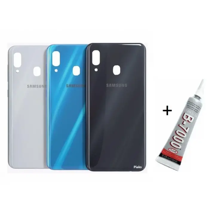 SAMSUNG A20 Arka Batarya Pil Kapağı SİYAH (B7000 1
