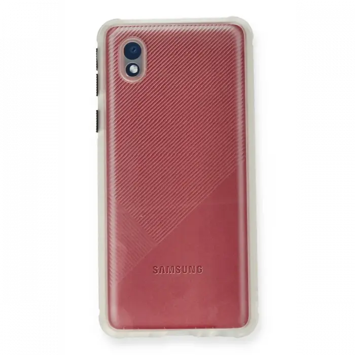 Samsung Galaxy A01 Core Kılıf Miami Şeffaf Silikon - Şeffaf