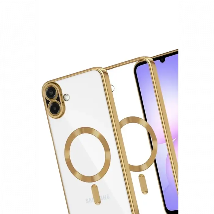 Samsung Galaxy A07 4G Kross Magneticsafe Kapak - Gold