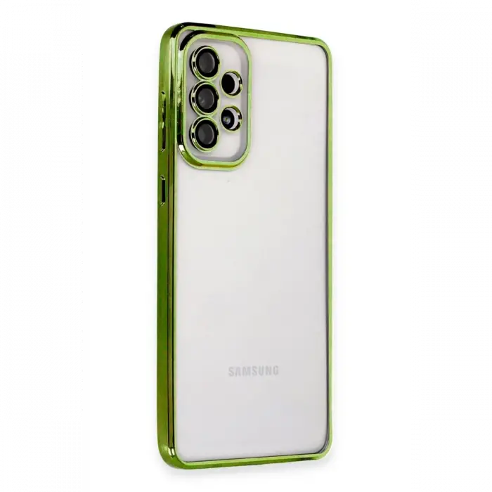 Samsung Galaxy A33 5G Kılıf Razer Lensli Silikon - Yeşil