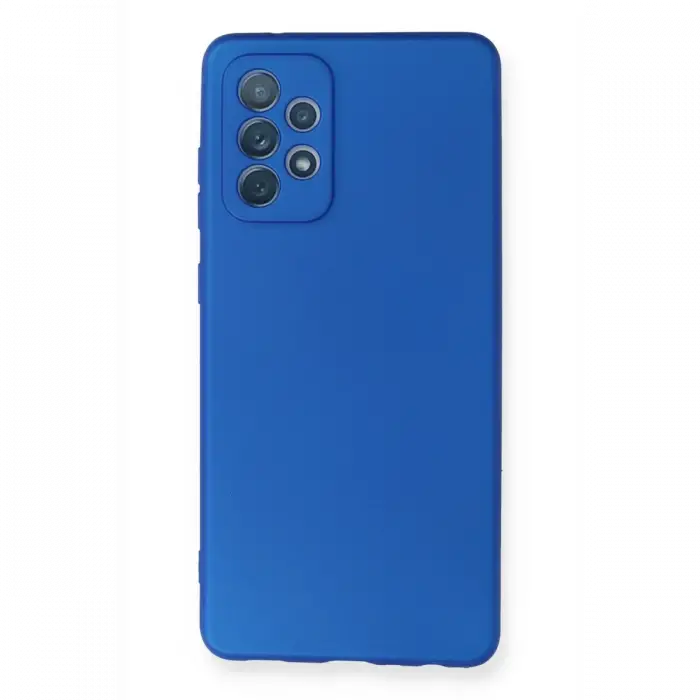 Samsung Galaxy A72 Kılıf First Silikon - Mavi