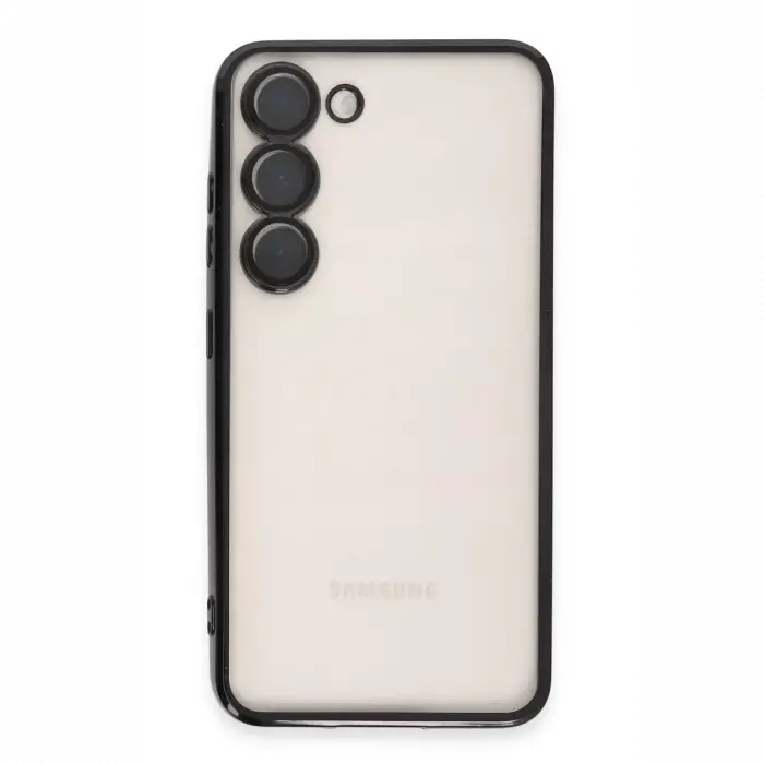 Samsung Galaxy S23 Plus Kılıf Razer Lensli Silikon - Siyah