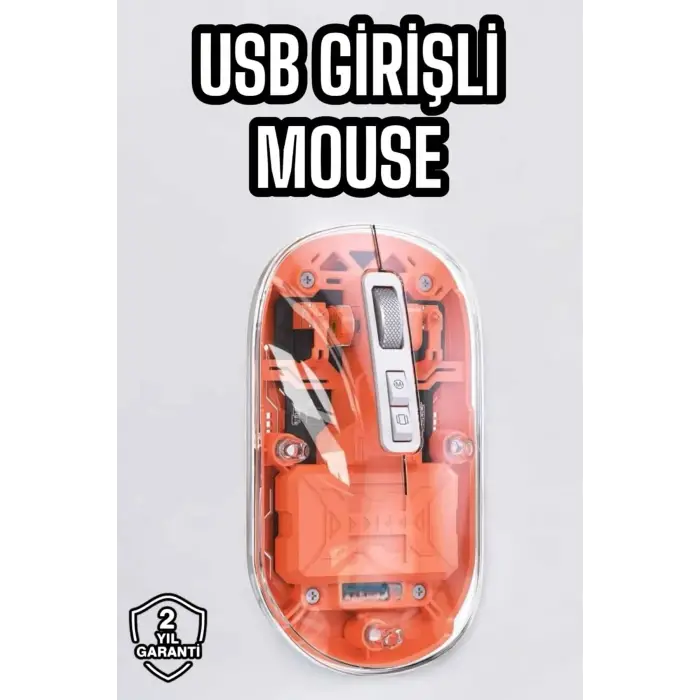 Sessiz Kablosuz USB Girişli Mouse Fare Yüksek Performanslı