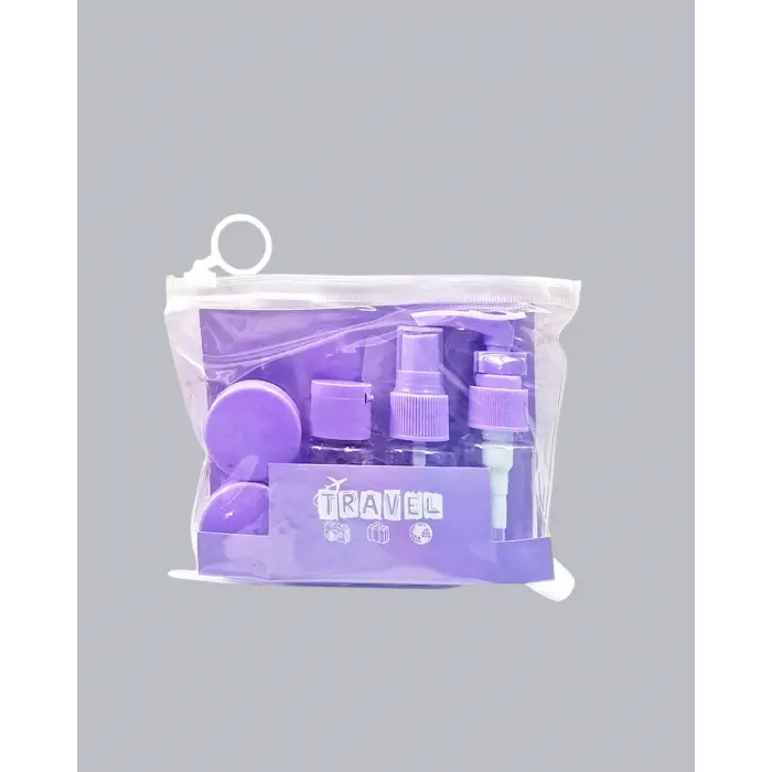 Seyahat Banyo Seti 5 Parça Şeffaf Taşıma Çantalı 30 ml
