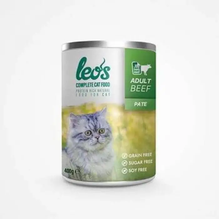 Sığır Etli Pate Yetişkin Kedi Konservesi 12 Adet 400 Gr