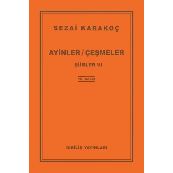 Şiirler 6 - Ayinler Çeşmeler