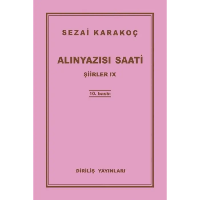 Şiirler 9 - Alınyazısı Saati