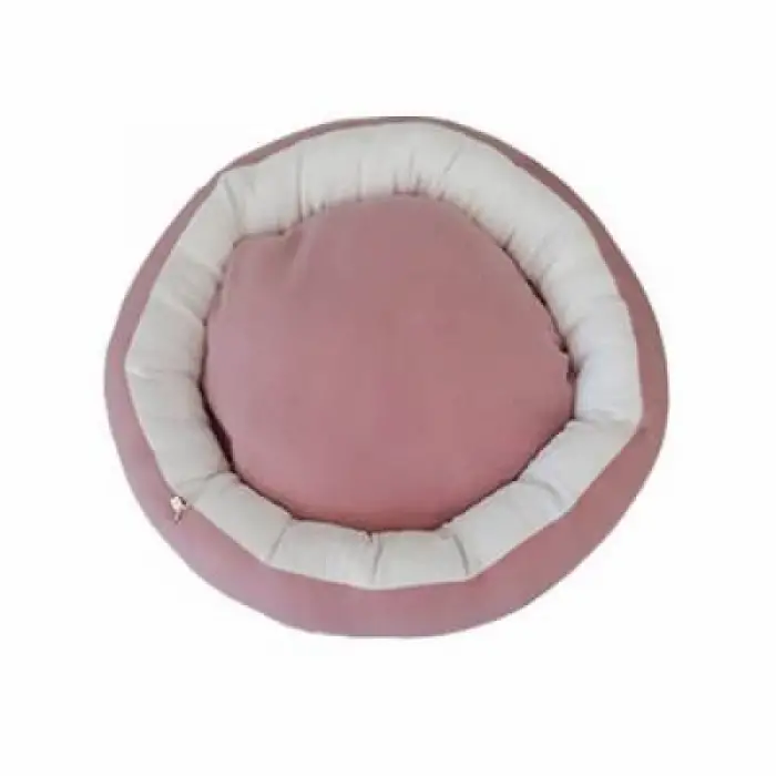 Simit Kedi ve Küçük Irk Köpek Yatağı Pembe