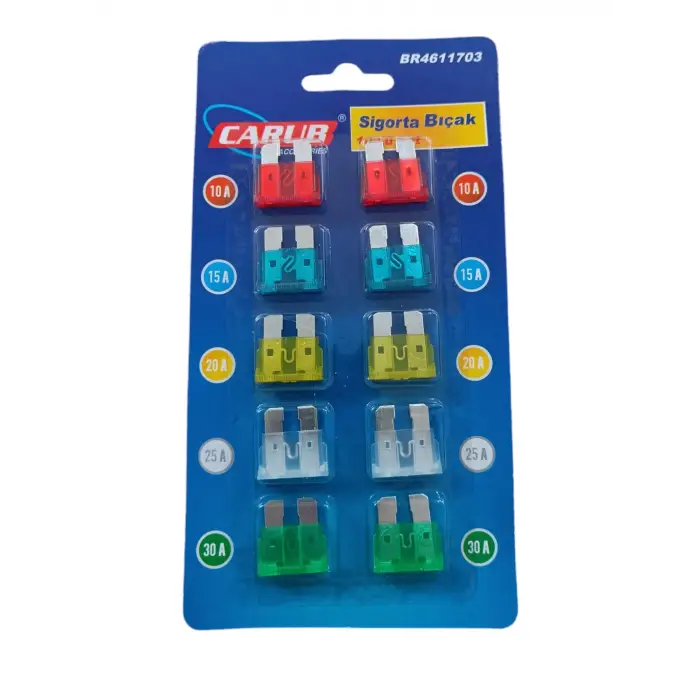 Standart Bıçak Sigorta 10'lu Set