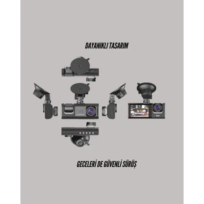 TA-01 LCD Ekranlı Gece Görüşlü Araç Kamerası