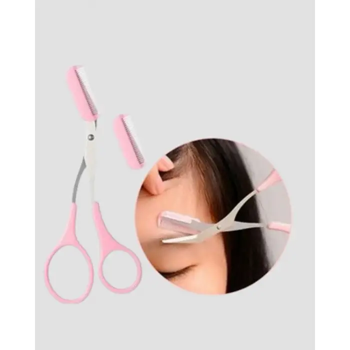 Tarak ve Fırça Başlıklı Kaş Şekillendirme Makası