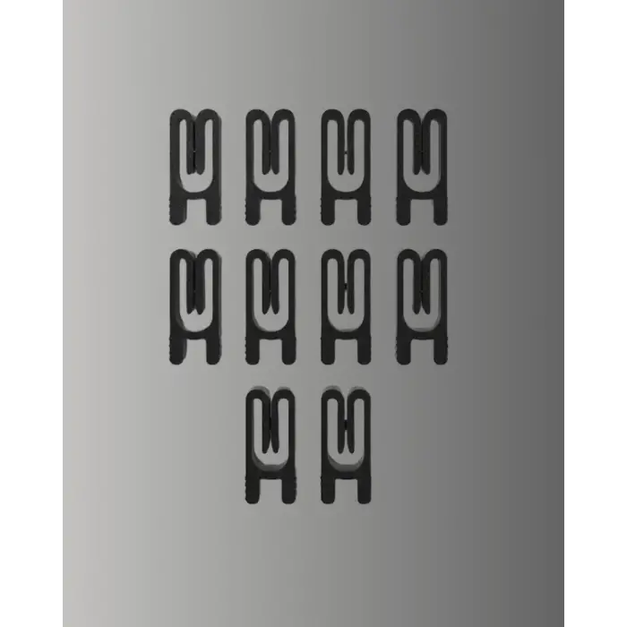 Tekrar Kullanılabilir Poşet Mandalı Siyah 10 Adet