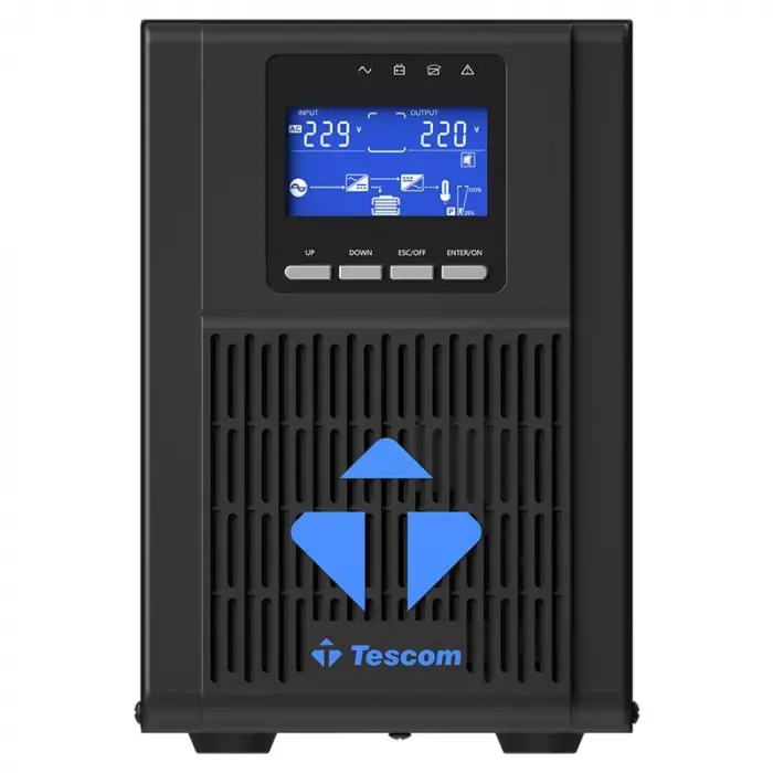 TESCOM NEOLINE 1KVA 1F/1F (2X9AH) 4/8DK LCD ONLINE UPS