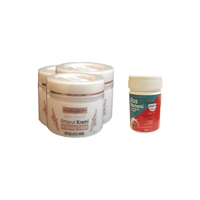 Three Brand Vücut Kremi 100 ml Arnavut Kremi 2 Adet + Rus Merhemi 50 ml 3 Adet