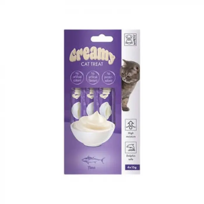 Ton Balıklı Krema Kedi Ödül Maması 4x15 Gr