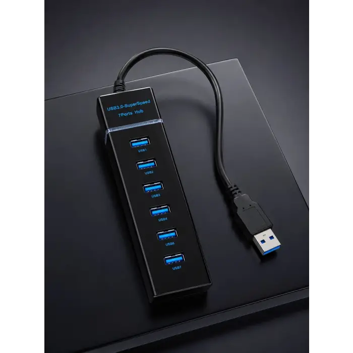 USB Hub 7 Port USB 3.0 Çoklayıcı Windows Uyumlu