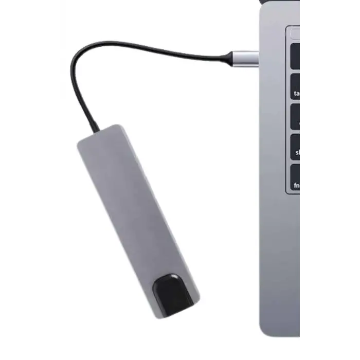 Usb Type-c Hub Dönüştürücü Çevirici Çoklayıcı Macbook Çevirici 8 Portlu